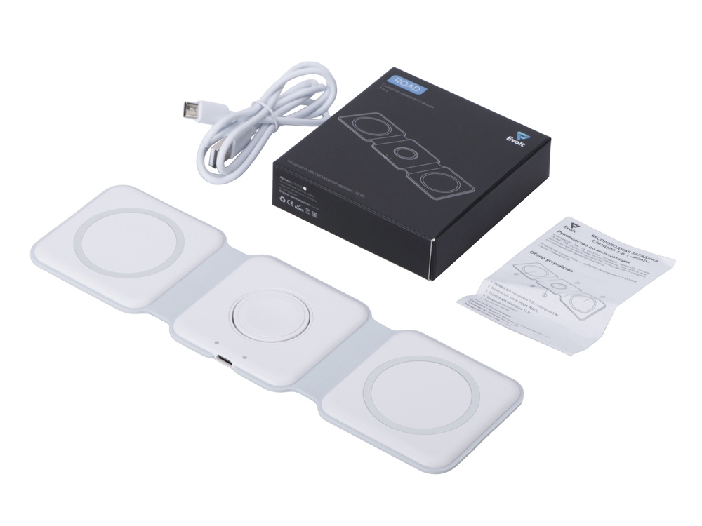 Беспроводное зарядное устройство 3-в-1 Road, 15 Вт — изображение 12