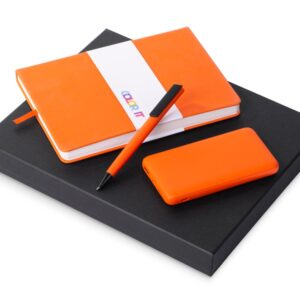 Подарочный набор COLOR IT c блокнотом, ручкой и повербанком, 10000 mAh