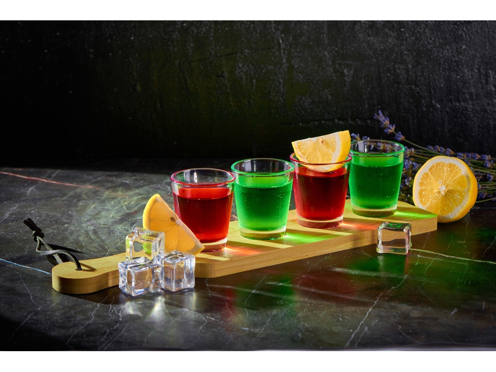 Набор стопок на бамбуковой подставке Shots — изображение 5