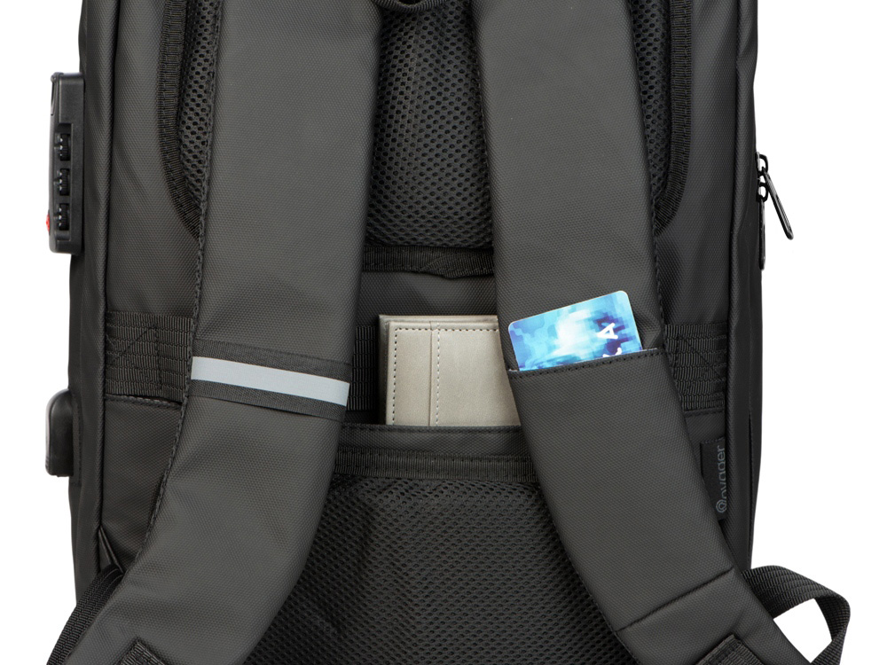 Антикражный рюкзак Sheller для ноутбука 17.3 с пластиковой поверхностью — изображение 7