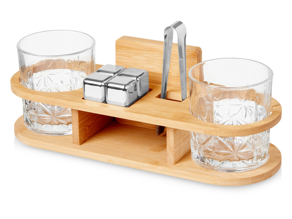 Набор для виски на бамбуковой подставке Boulevardier — изображение 2