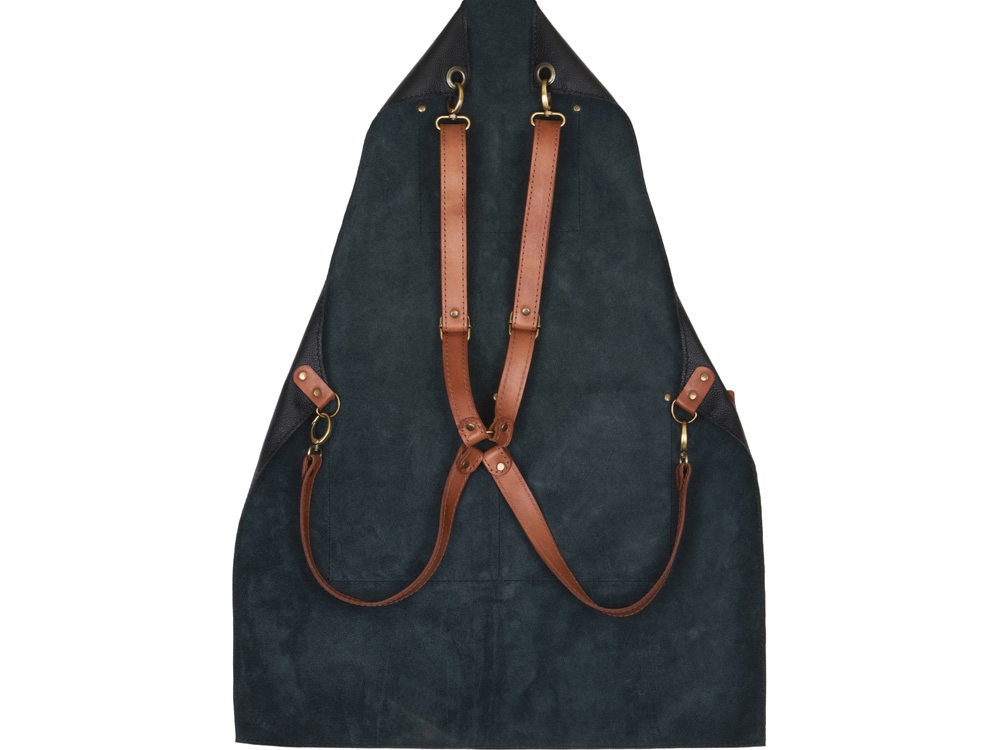 Фартук из натуральной кожи с карманами — изображение 8