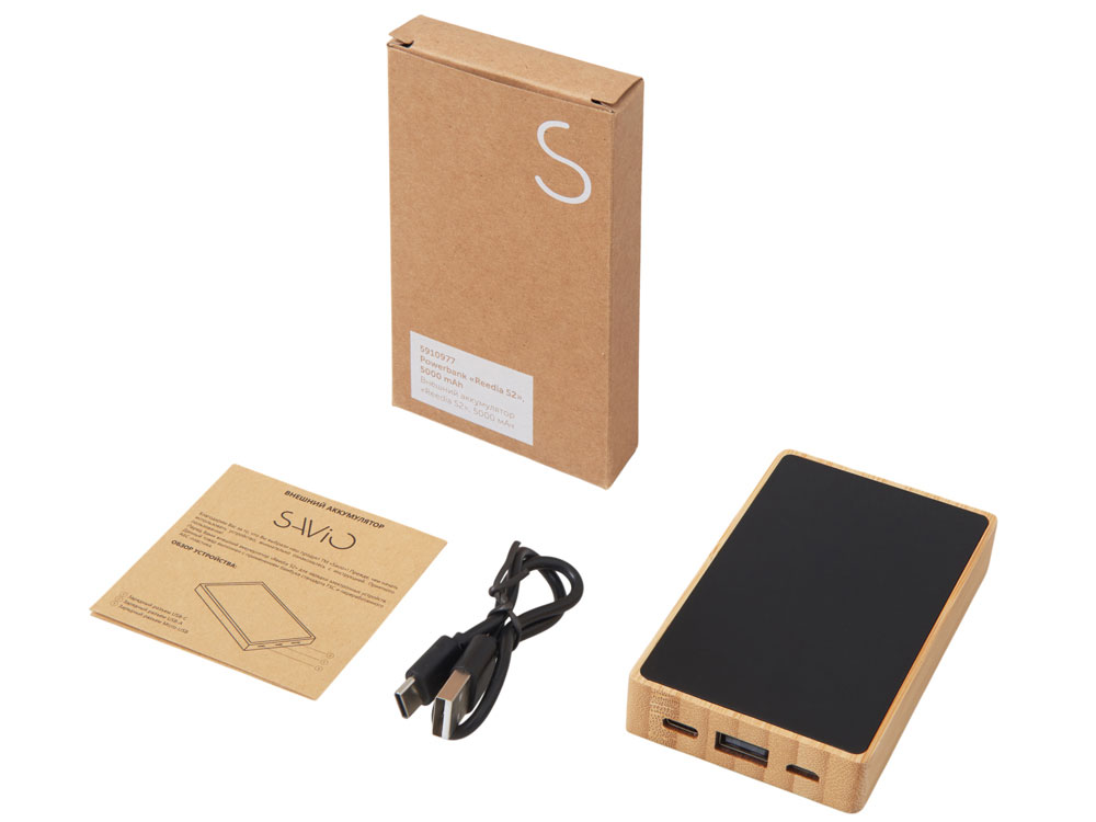 Внешний аккумулятор с подсветкой лого Reedia S2, 5000 mAh — изображение 7