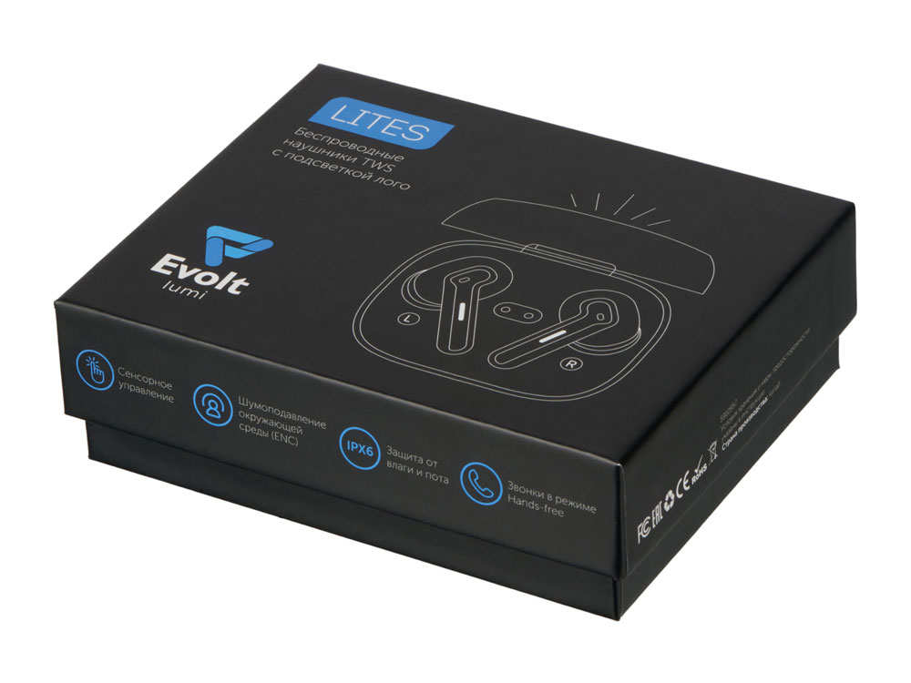 Беспроводные наушники с шумоподавлением ENC и подсветкой лого Lites — изображение 7