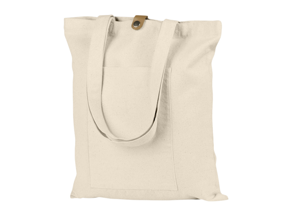 Cумка Clip из хлопка 340 г/м2 с застежкой из экокожи — изображение 3