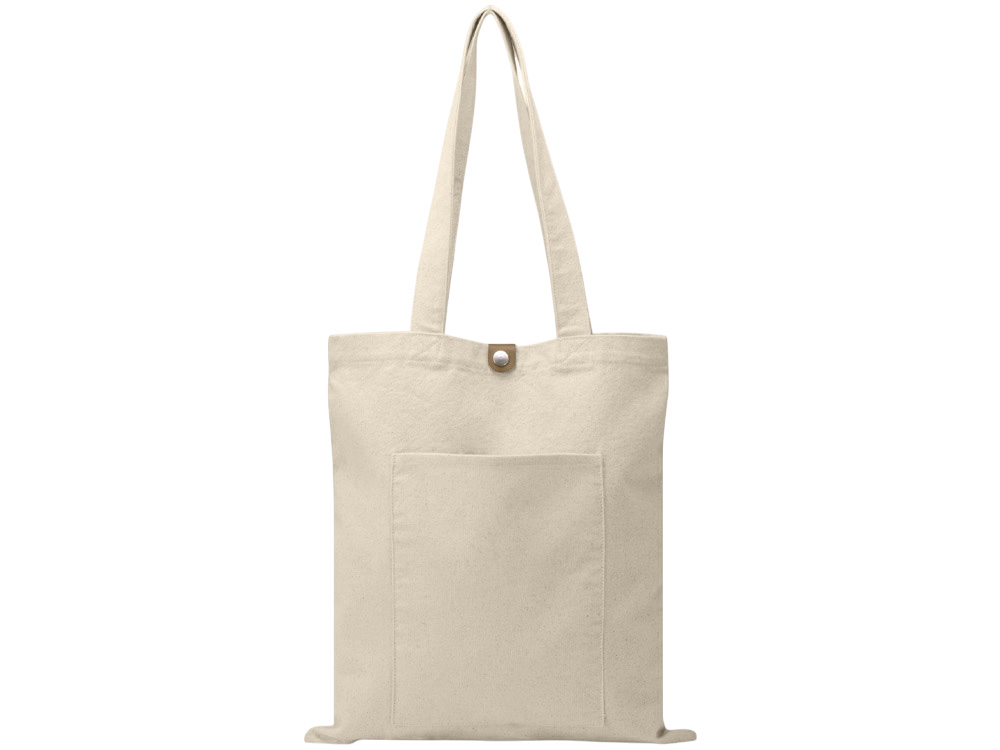 Cумка Clip из хлопка 340 г/м2 с застежкой из экокожи — изображение 2