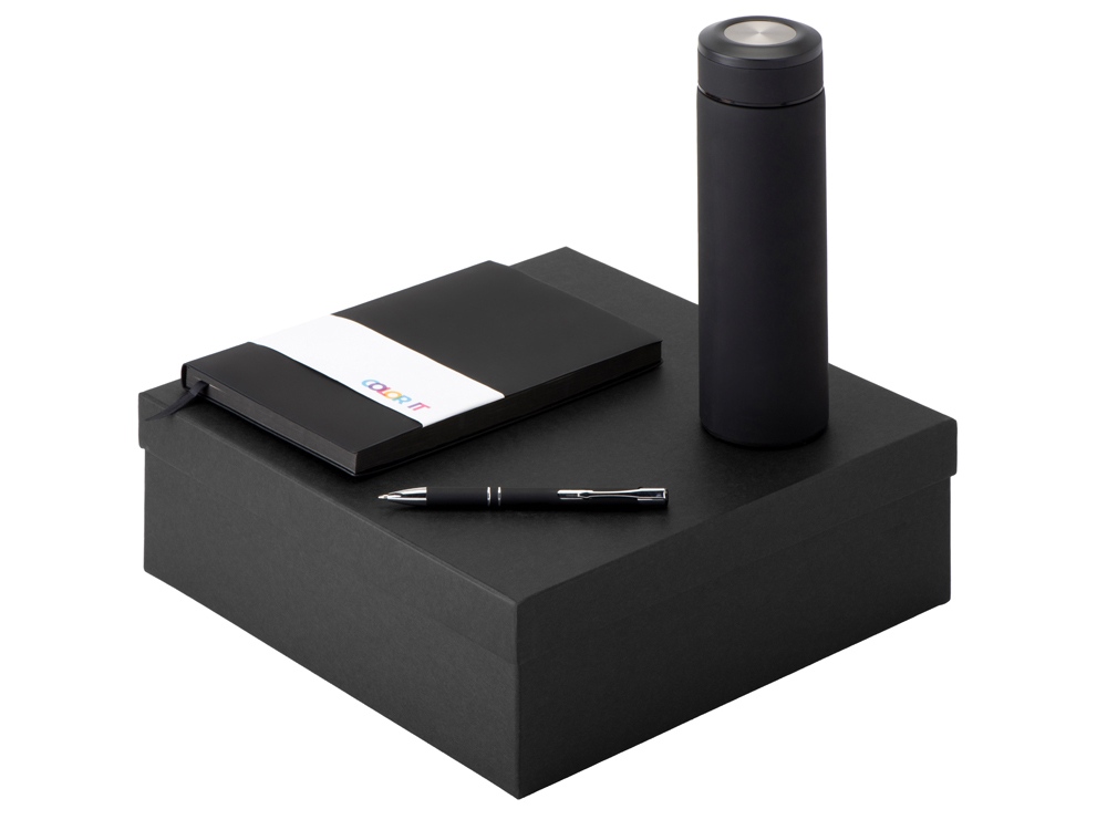 Подарочный набор Color it с блокнотом, металлической ручкой и термосом