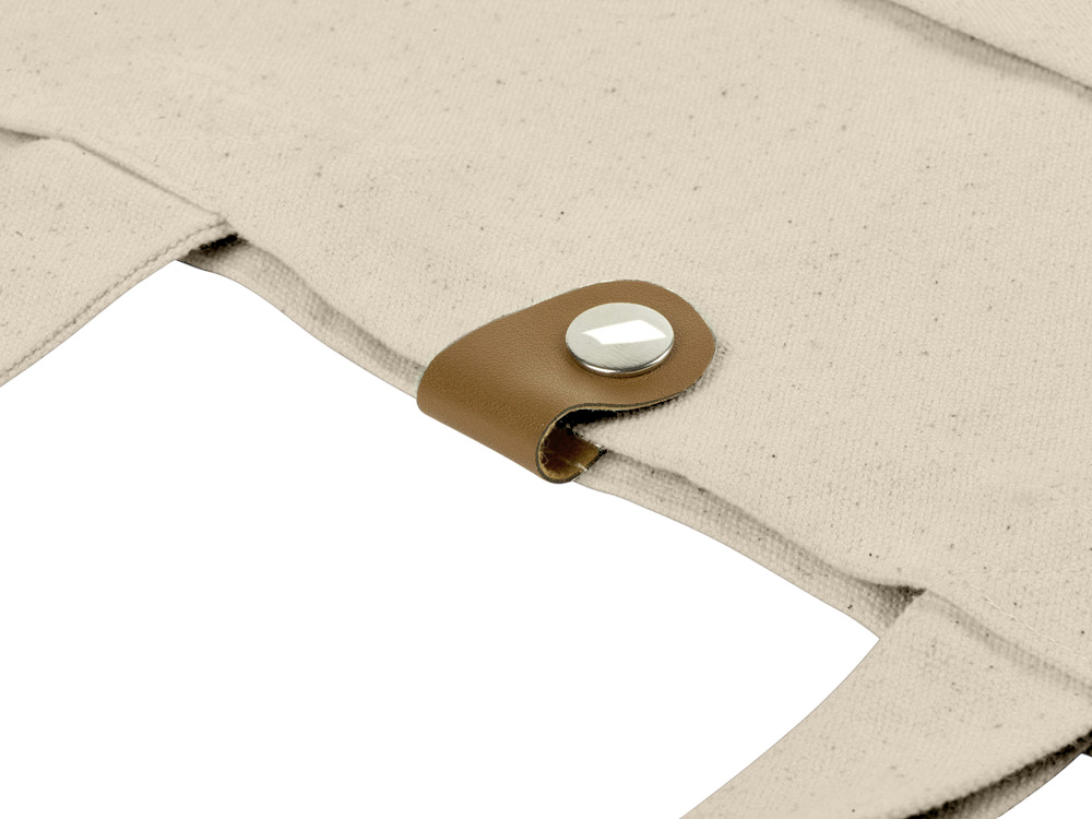 Cумка Clip из хлопка 340 г/м2 с застежкой из экокожи — изображение 7