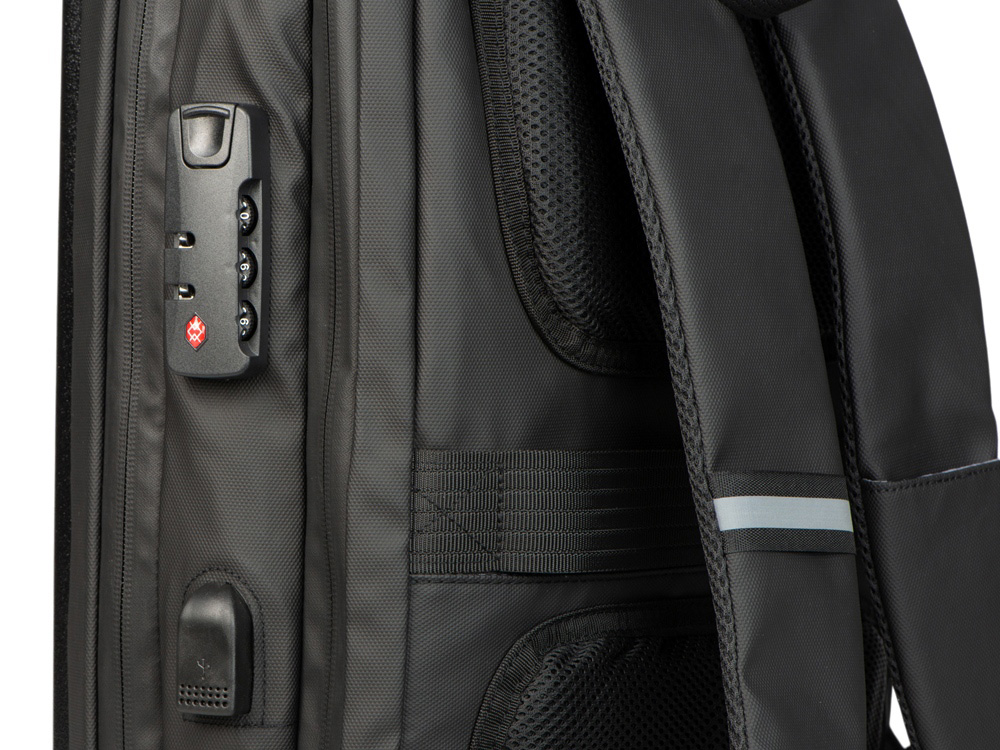 Антикражный рюкзак Sheller для ноутбука 17.3 с пластиковой поверхностью — изображение 6