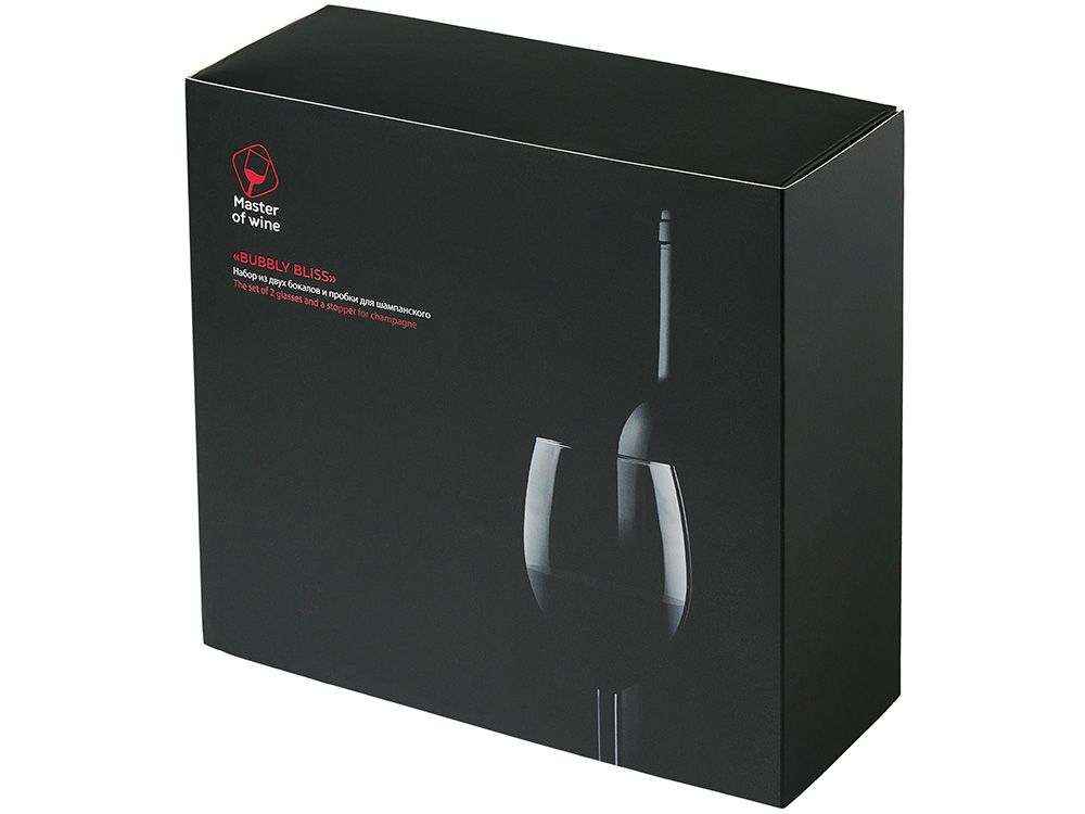 Набор из двух бокалов и пробки для шампанского Bubbly Bliss — изображение 12