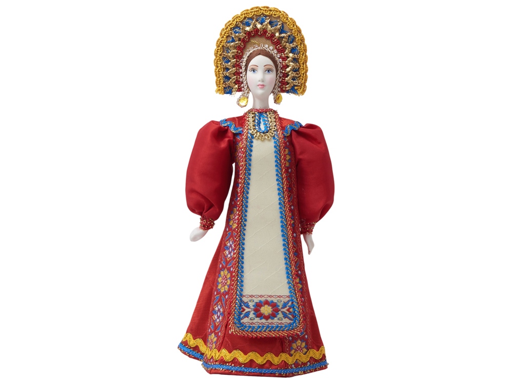 Подарочный набор: кукла фарфоровая, мёд с гецким орехом — изображение 9