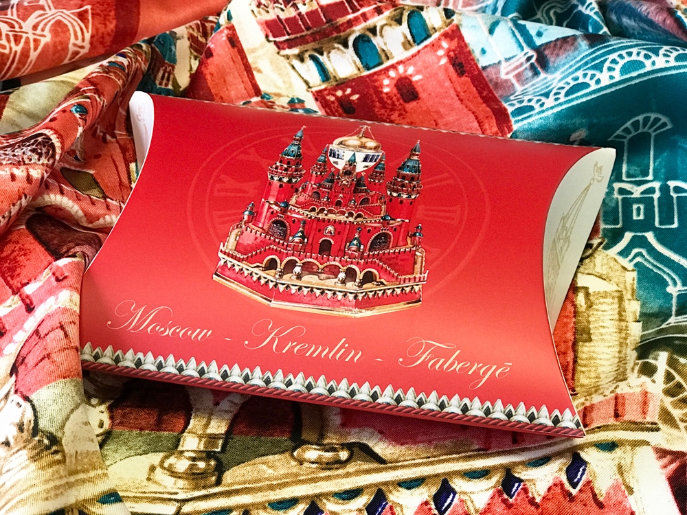 Платок Кремль - Москва - Фаберже — изображение 5