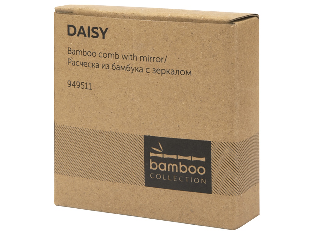 Расческа с зеркалом Daisy из бамбука — изображение 8