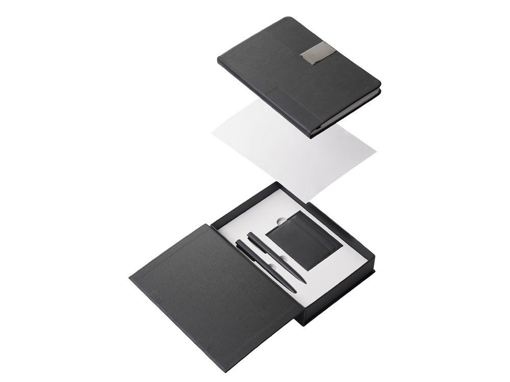 Подарочный набор Goethe с блокнотом А5, 2-мя ручками и картхолдером — изображение 3