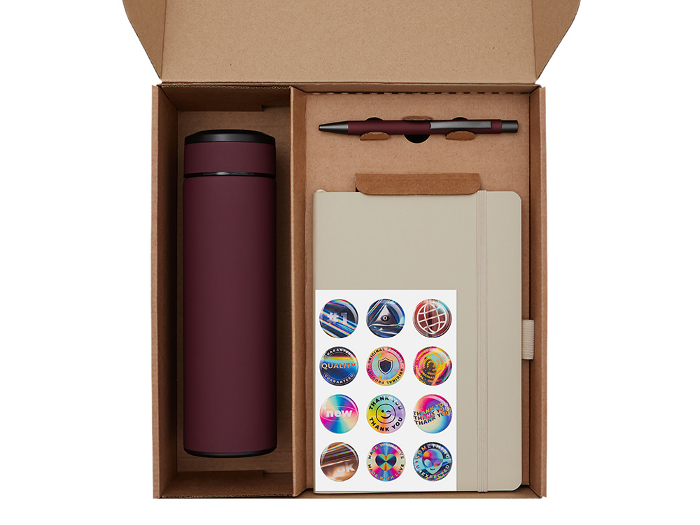 Набор Warmpage с термосом, блокнотом, ручкой и чаем — изображение 2