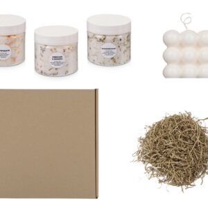 Подарочный набор с солью для ванны и свечой