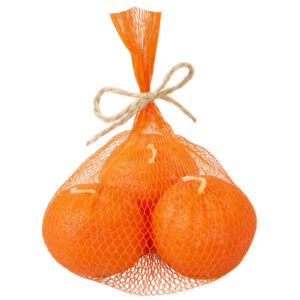 Набор свечей Мандарины в сетке, без аромата