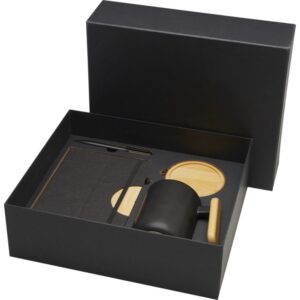 Подарочный набор Laura с блокнотом А5, ручкой, кружкой и подставкой