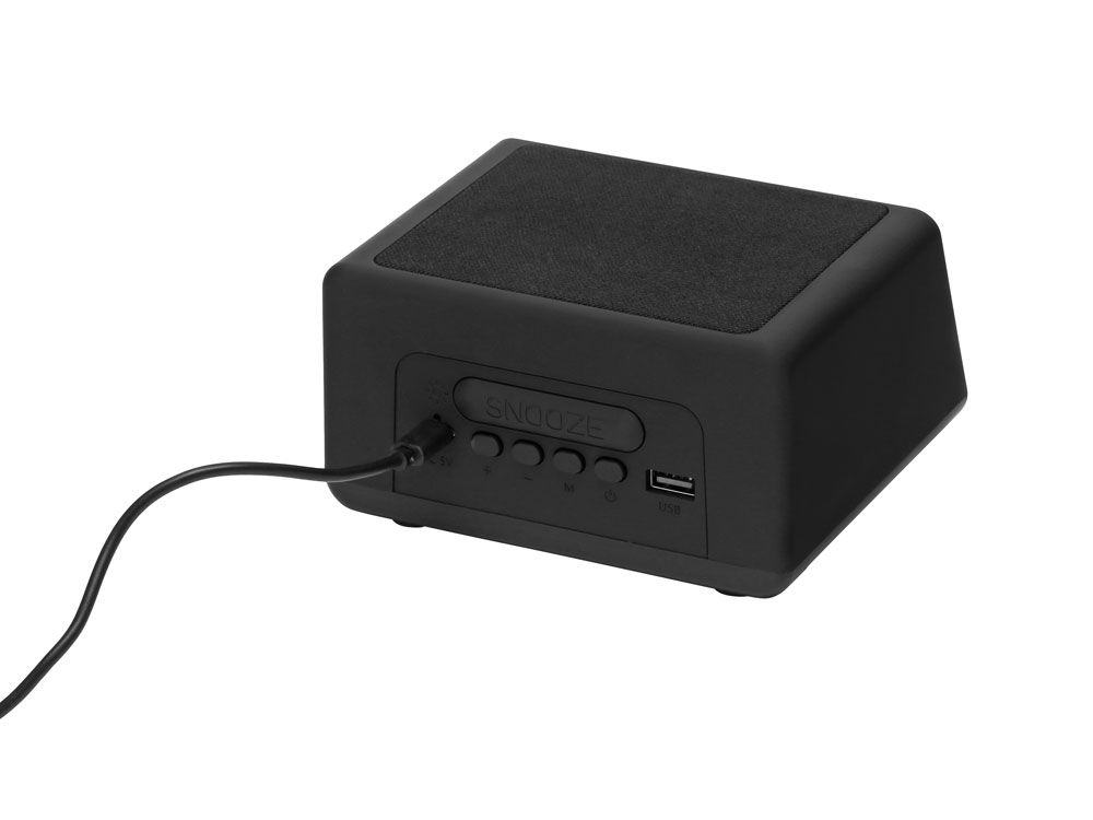 Беспроводная колонка с часами и функцией беспроводной зарядки Sentry — изображение 4