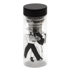 Стеклянная термобутылка Glassir, 500мл, с круговой трафаретной печатью