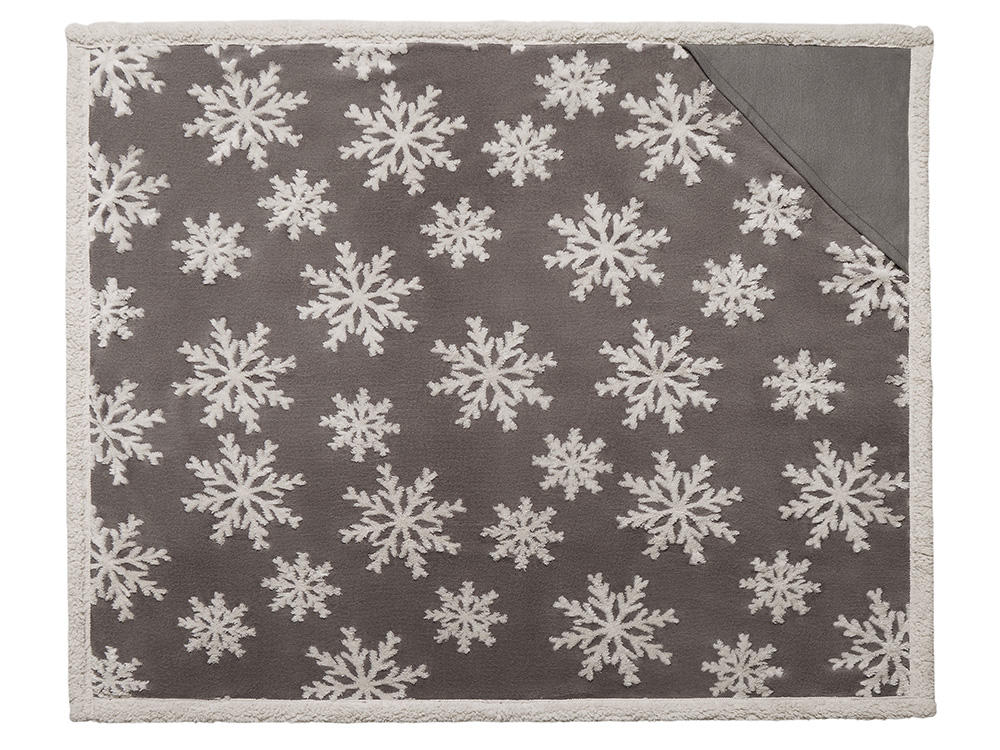 Плед Snowflake новогодний с капюшоном — изображение 3