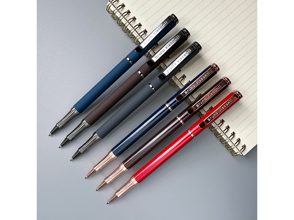 Ручка металлическая шариковая Venezia Pragmatico софт-тач — изображение 6