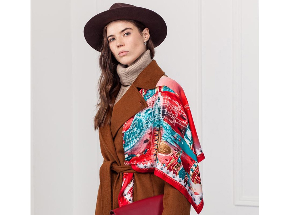 Платок Кремль - Москва - Фаберже — изображение 3