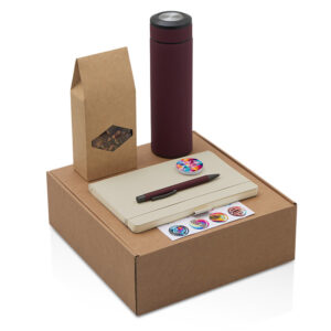 Набор Warmpage с термосом, блокнотом, ручкой и чаем