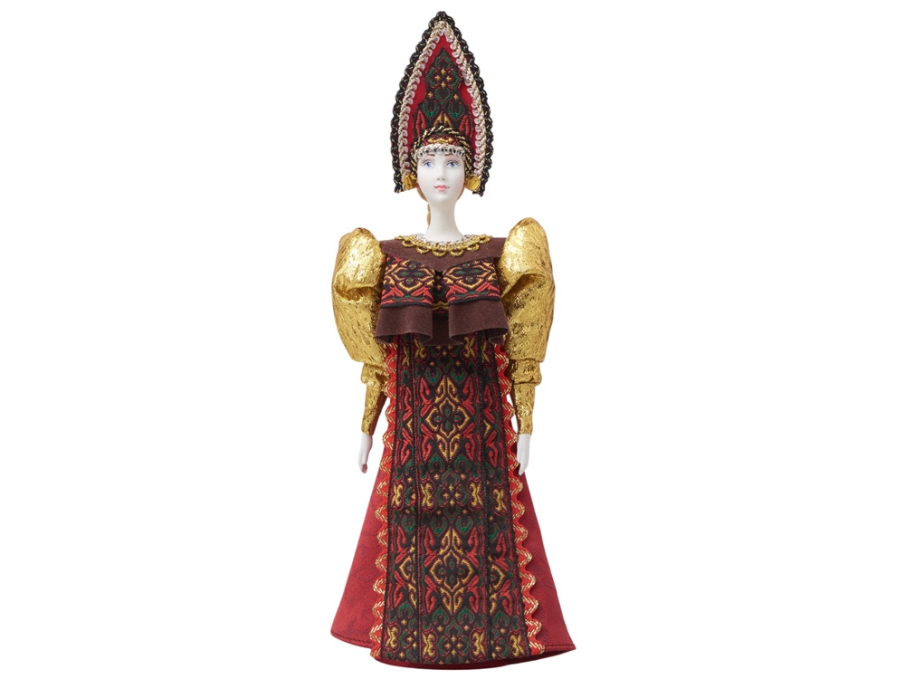 Подарочный набор: кукла фарфоровая, мёд с гецким орехом — изображение 12