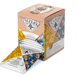 Чёрный чай С имбирем и апельсином в индивидуальных саше