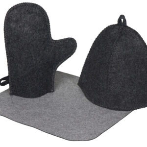 Банный набор из шапки, рукавицы и коврика Calm