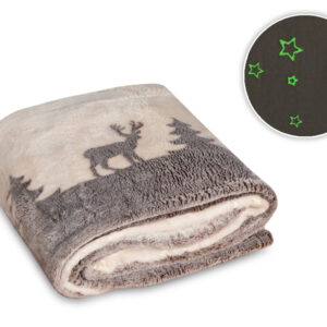 Плед из флиса Новогодний, светящийся