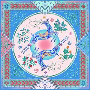 Платок Северное сияние