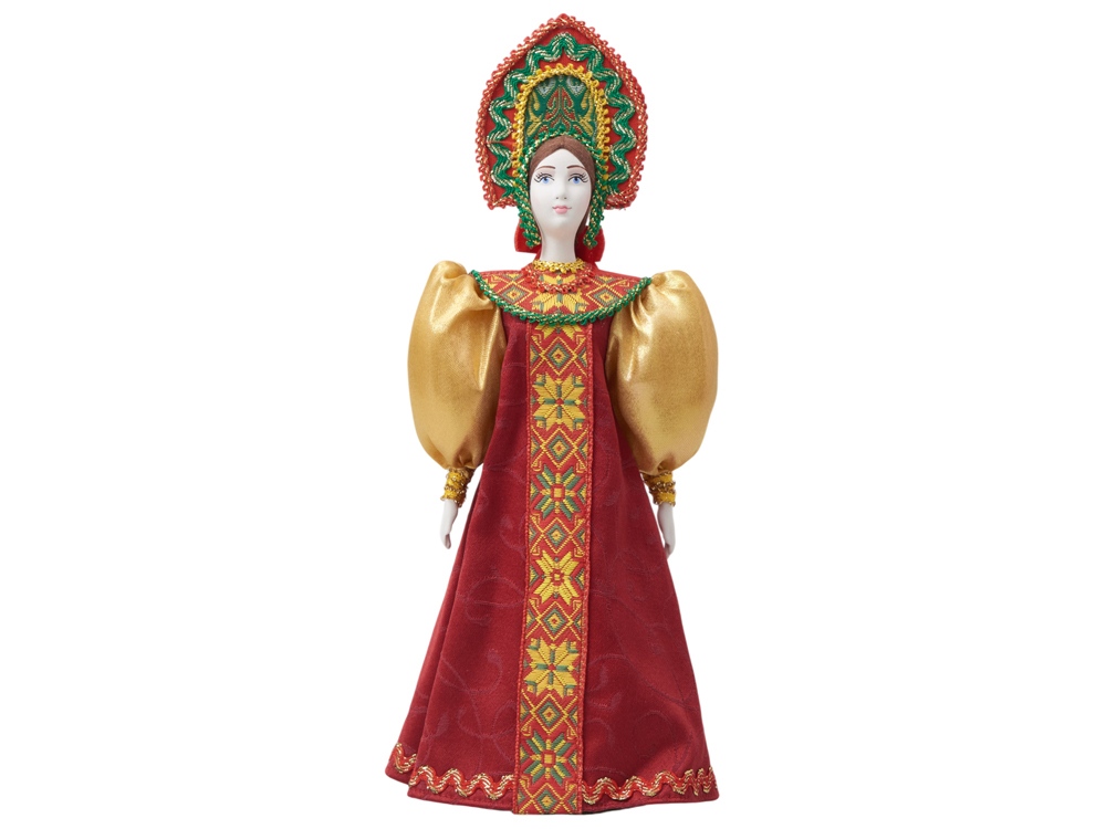 Подарочный набор: кукла фарфоровая, мёд с гецким орехом — изображение 6