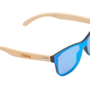 Очки солнцезащитные из бамбука с зеркальными линзами Rockwood Motion с гравировкой