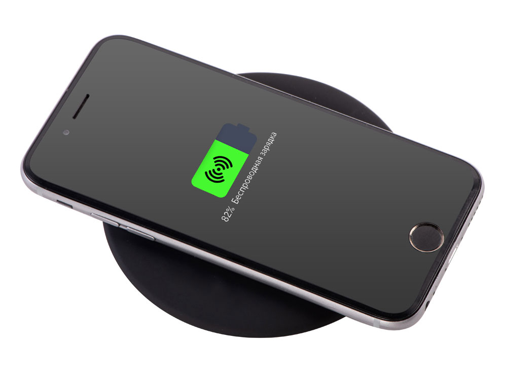 Беспроводное зарядное устройство с подсветкой логотипа Moon spot, 10 Вт — изображение 3