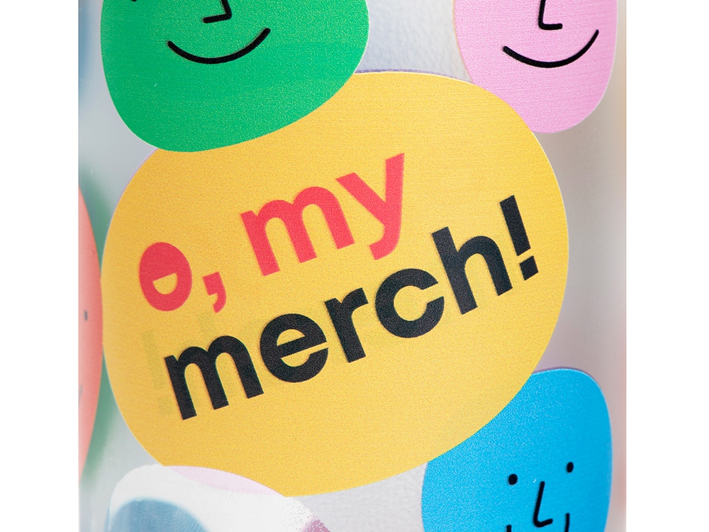 Стеклянная бутылка с бамбуковой крышкой Foggy, 600 мл с УФ-печатью — изображение 3