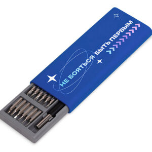 Отвертка с набором из 24 насадок Bits с УФ-печатью