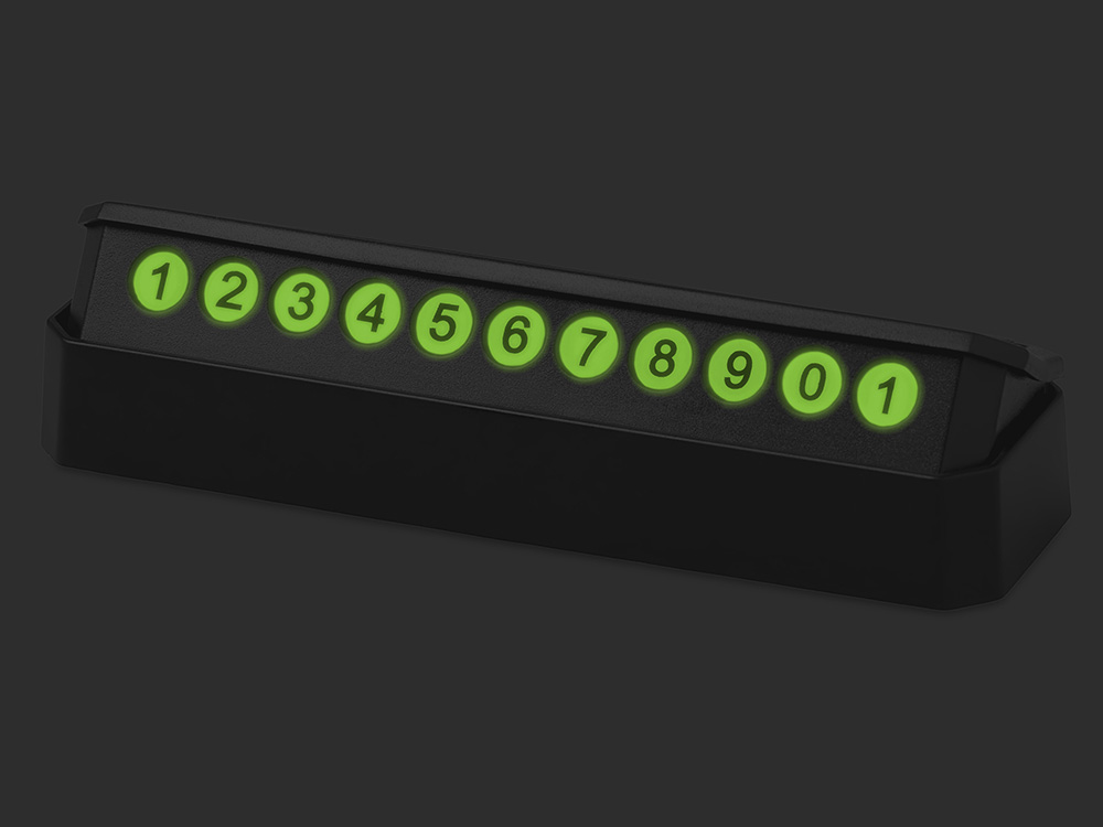 Парковочная визитка Tempark v.2 с люминесцентной подсветкой — изображение 2