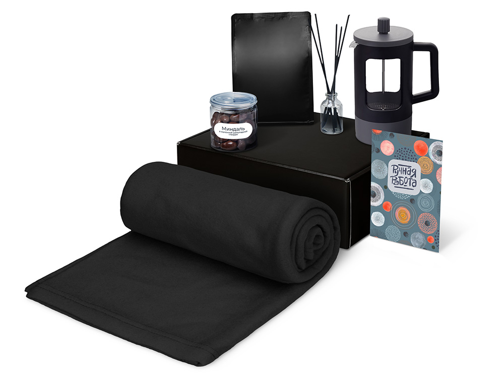 Подарочный набор Re:y. Vive с пледом, френч-прессом и кофе — изображение 2