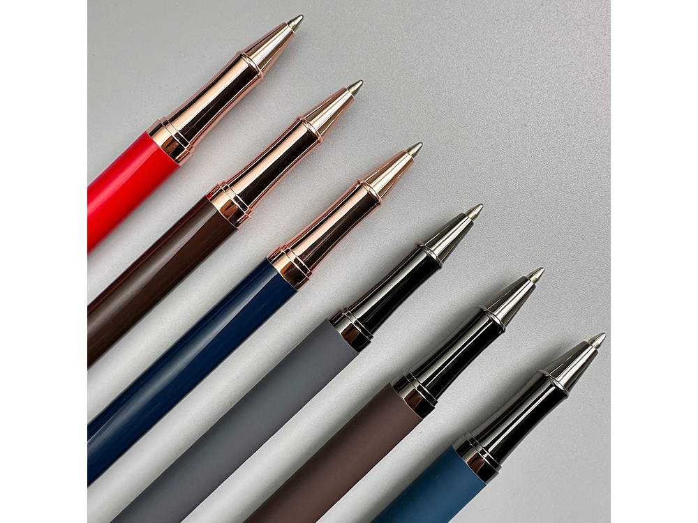 Ручка металлическая шариковая Venezia Pragmatico софт-тач — изображение 5