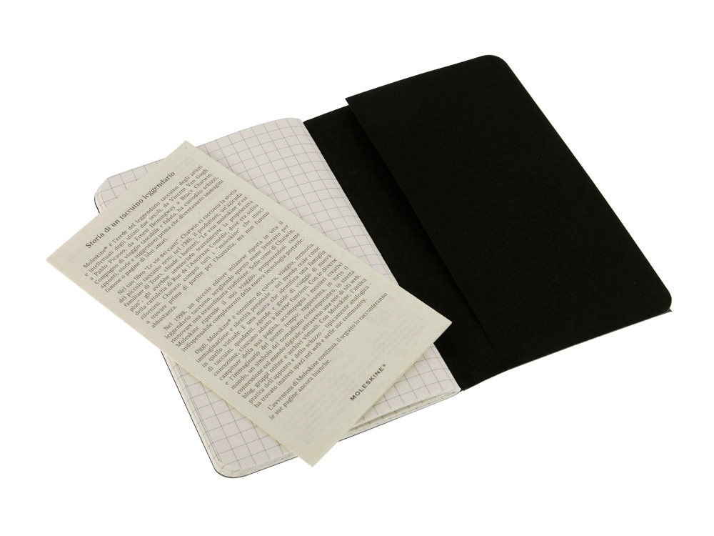 Записная книжка Moleskine Cahier, Pocket (в клетку), А6 — изображение 3