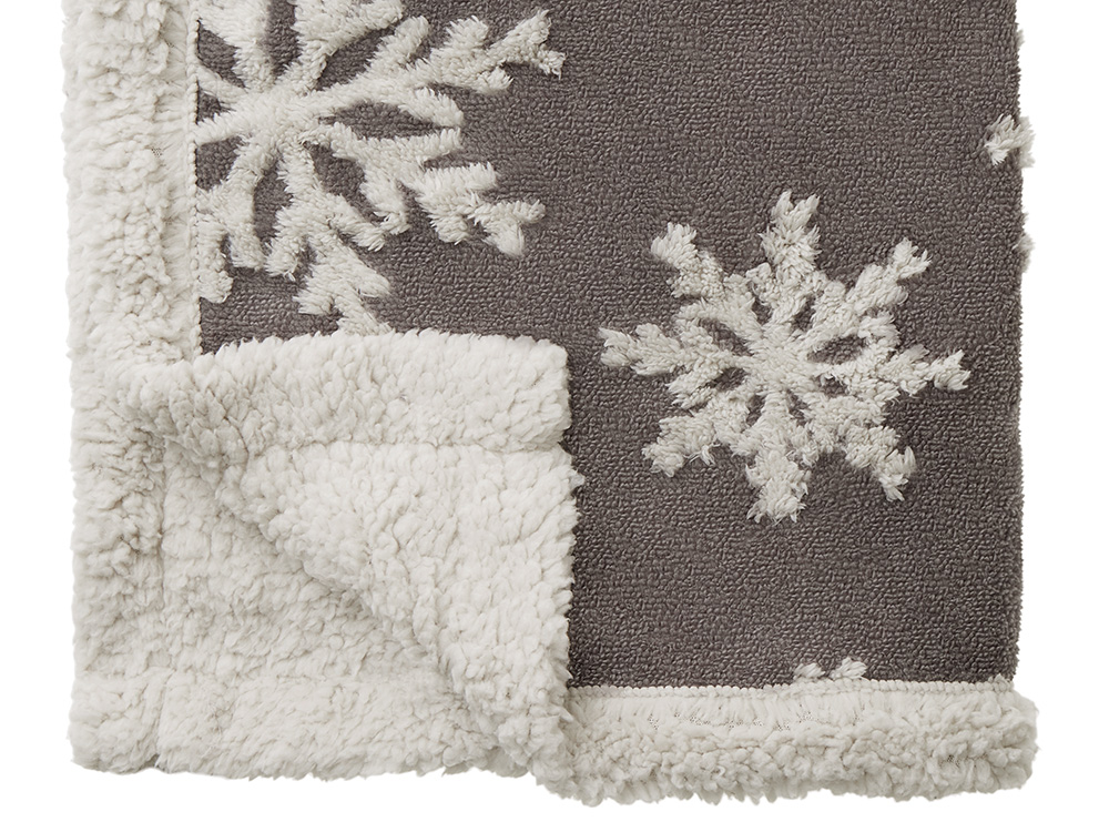 Плед Snowflake новогодний с капюшоном — изображение 4