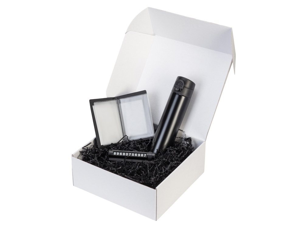 Подарочный набор Premier с термокружкой, парковочной визиткой и обложкой для документов — изображение 3