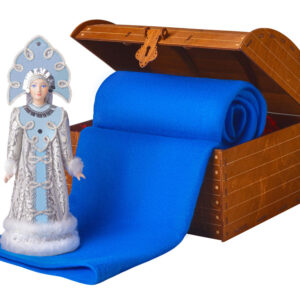 Подарочный набор: кукла фарфоровая, плед флисовый