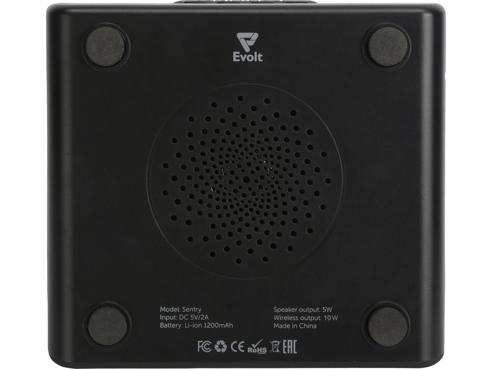 Беспроводная колонка с часами и функцией беспроводной зарядки Sentry — изображение 9