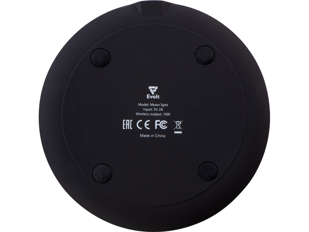 Беспроводное зарядное устройство с подсветкой логотипа Moon spot, 10 Вт — изображение 5
