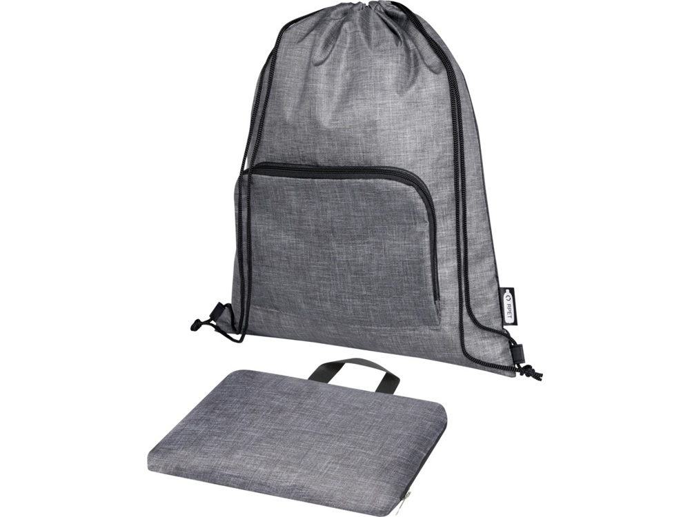 Складная сумка со шнурком Ash из переработанных материалов — изображение 6