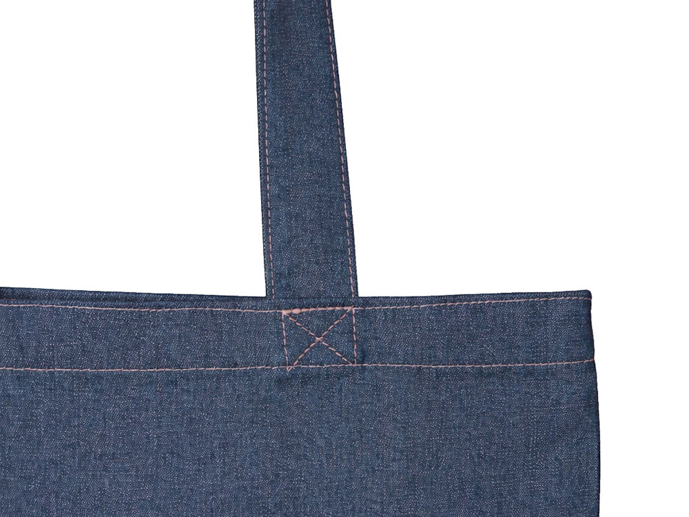 Джинсовая сумка-шоппер Indigo с широкими лямками — изображение 3