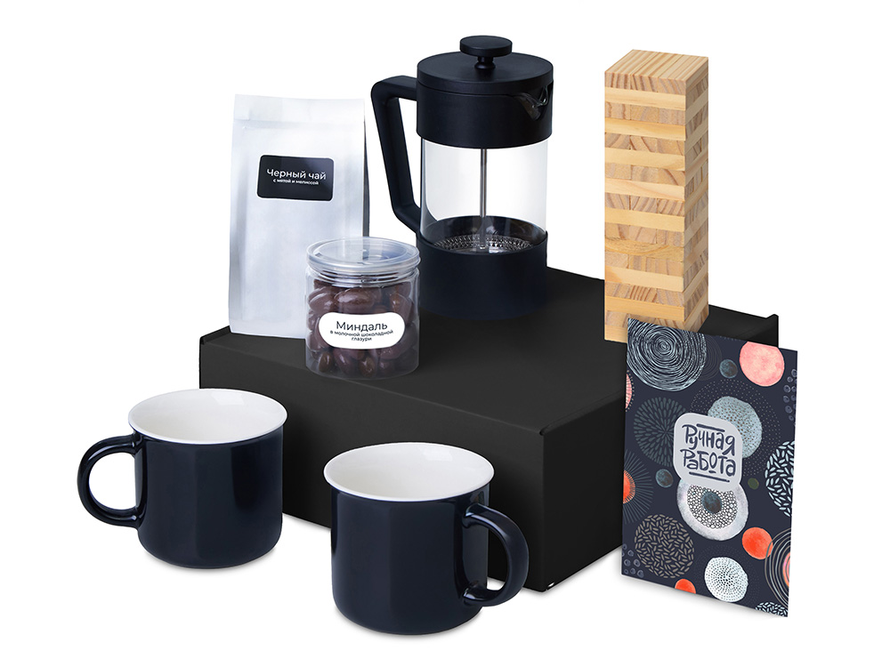 Подарочный набор Re:y. Together с френчпрессом, кружками и дженгой — изображение 2